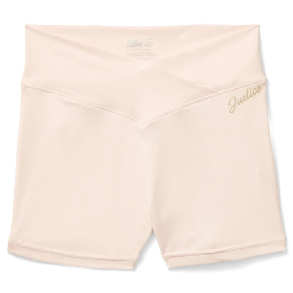 Justice Pink Dance Gymnastics Athletic Shorts GIRLS SIZE M 10 NEW
